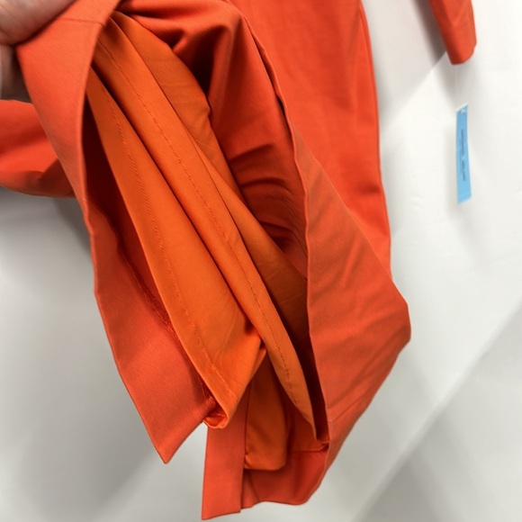 NEW Antonio Melani Women's Orange Bodycon Stretch Long Sleeves Dress 8 - Picture 5 of 8